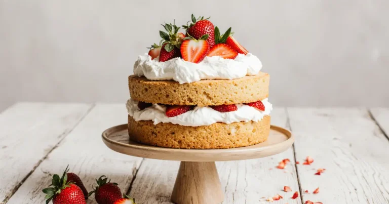 Angel Food Strawberry Cake Dessert